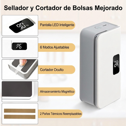 Sellador de Bolsas Magnético 2 en 1