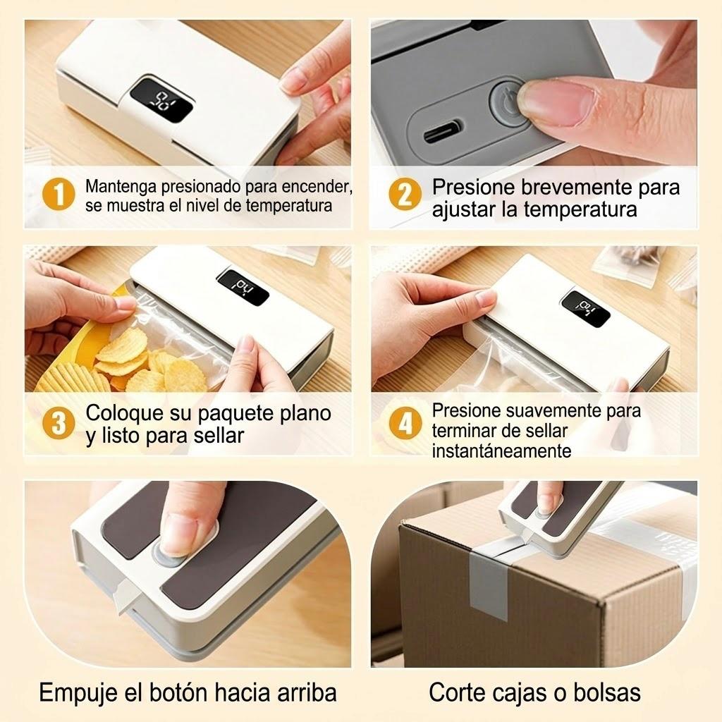 Sellador de Bolsas Magnético 2 en 1